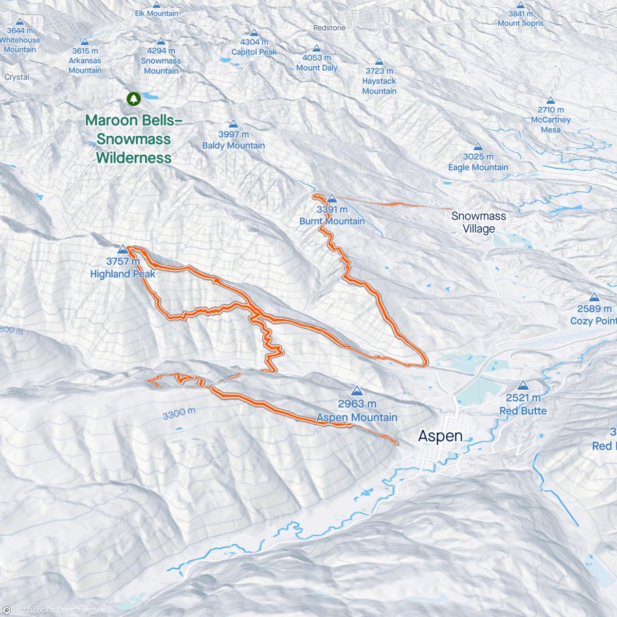 Map of the activity, Aspen Power of Four