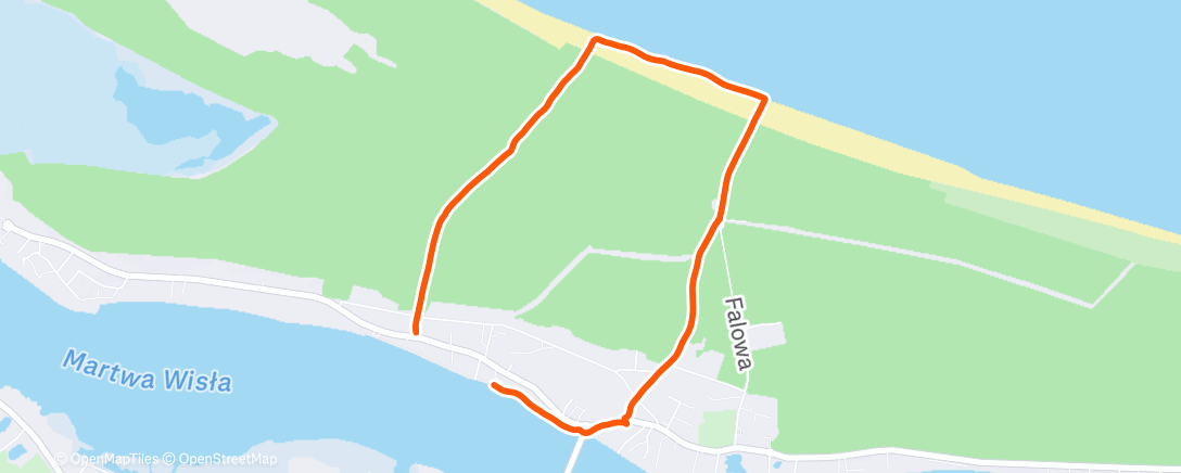 Map of the activity, Afternoon Walk