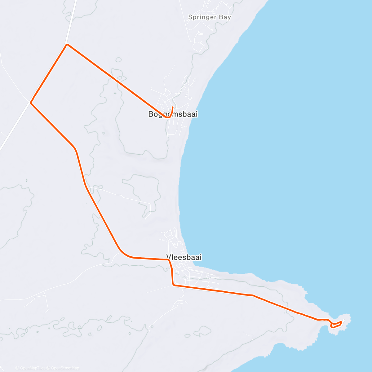 Mapa de la actividad (Morning Run)