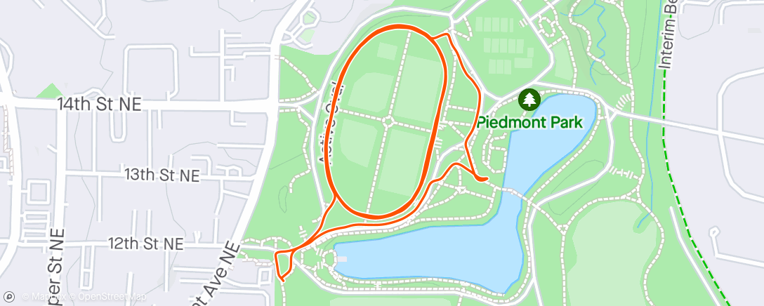 Map of the activity, TriDot: 5K Time Trial