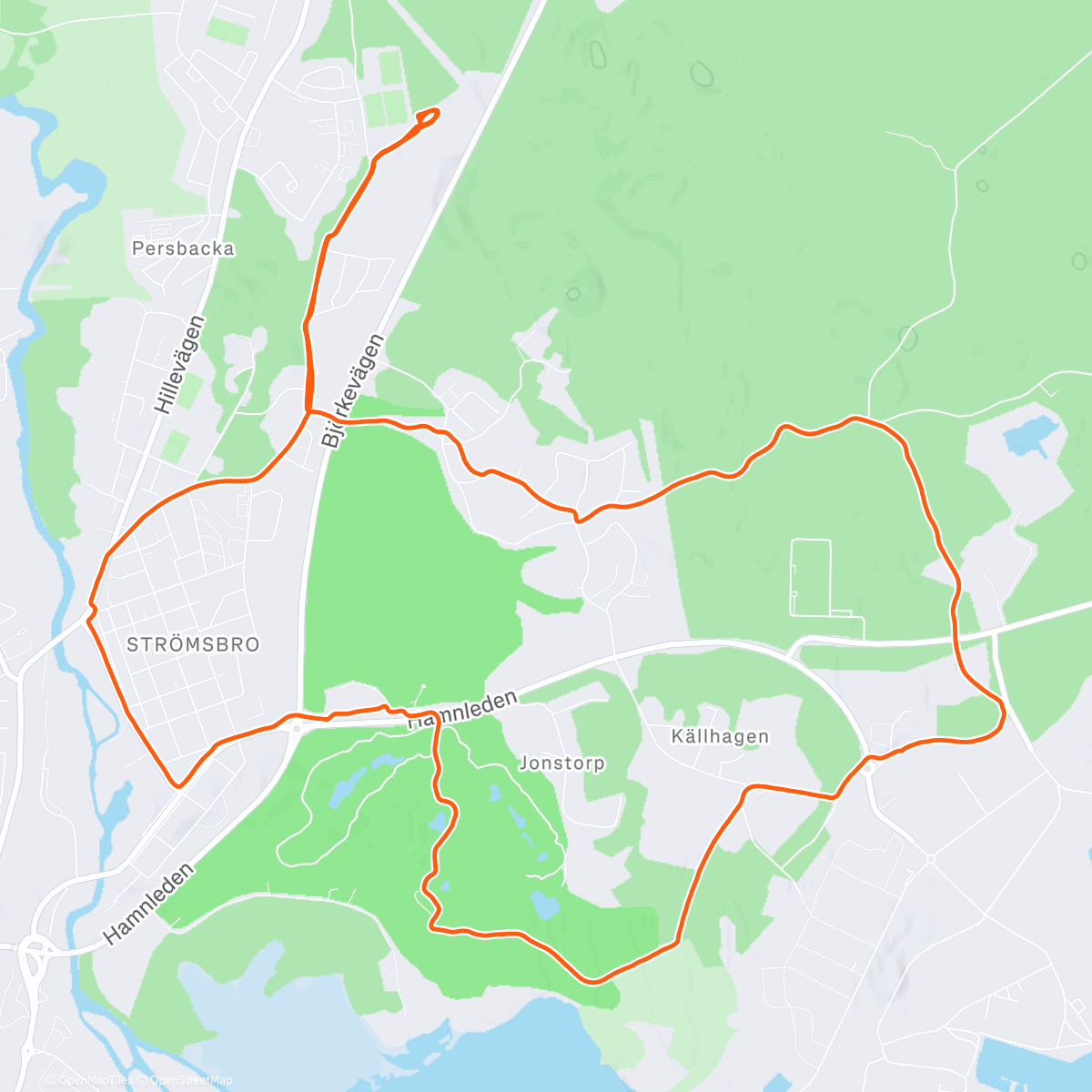 Карта физической активности (Social Run med löpargänget)