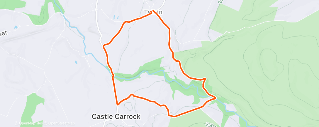 Map of the activity, Lunch Walk