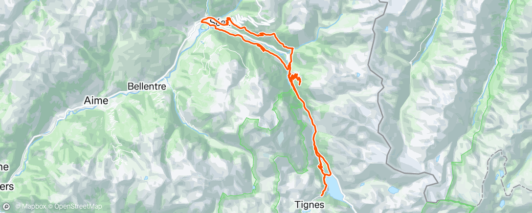 Map of the activity, Sortie vélo le matin