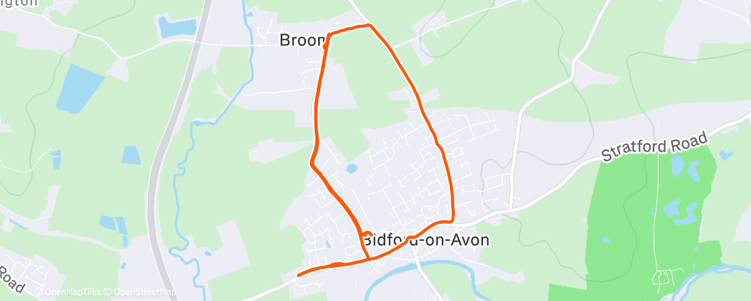 Map of the activity, Back in the shire 🇬🇧