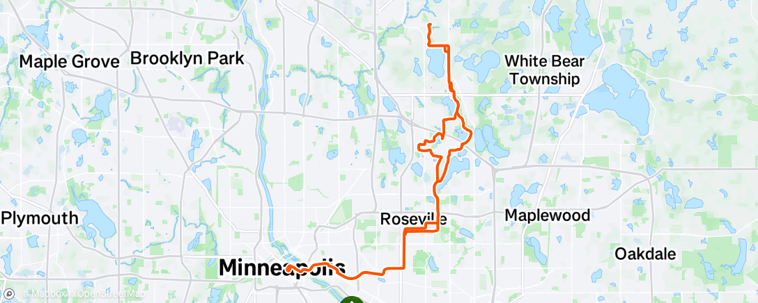 Map of the activity, Morning Ride