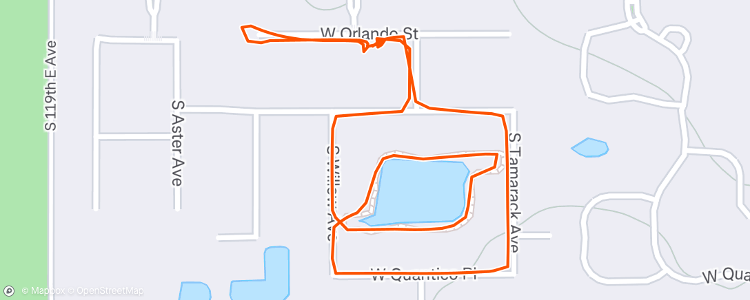 Map of the activity, Evening Walk