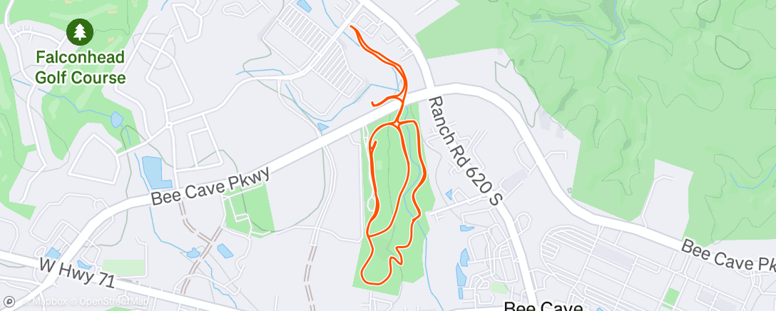 Map of the activity, Morning Run