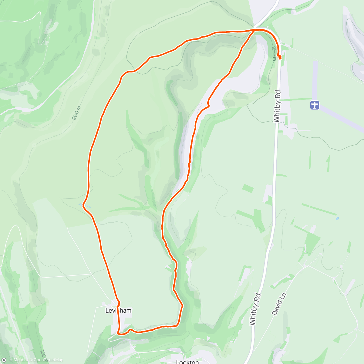 Mapa da atividade, Walk in the moors with Rhiannon