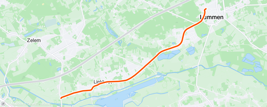 Map of the activity, Afternoon Ride