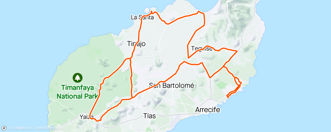 Map of the activity, Living the dream… 🚵🏻‍♂️🌞🌴🍺