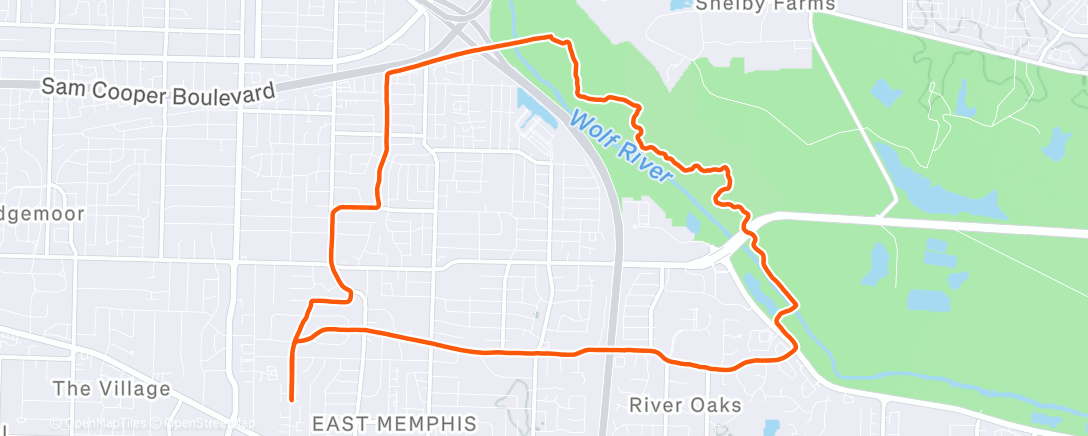 Map of the activity, Afternoon Ride