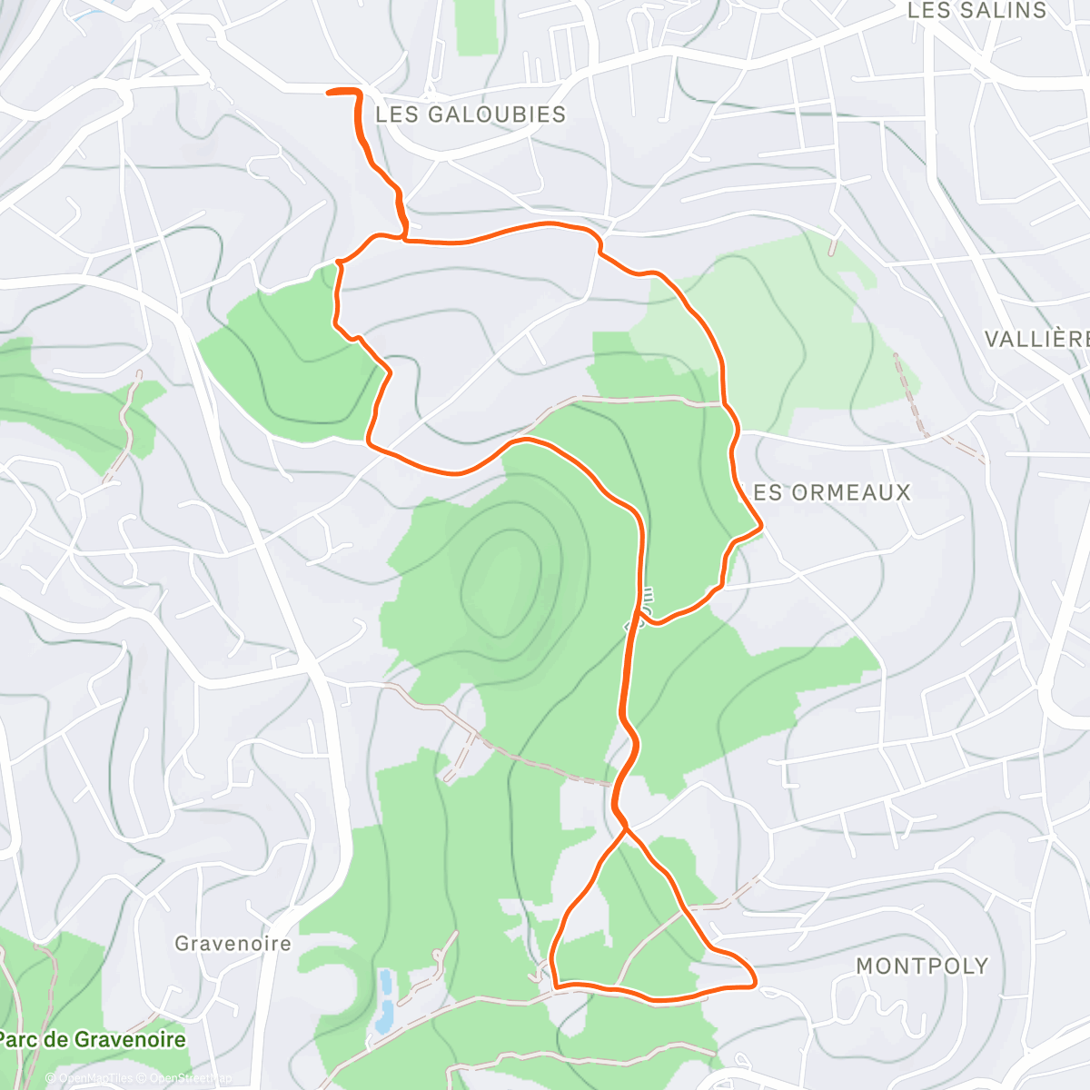 Map of the activity, FG de noël avec Marie