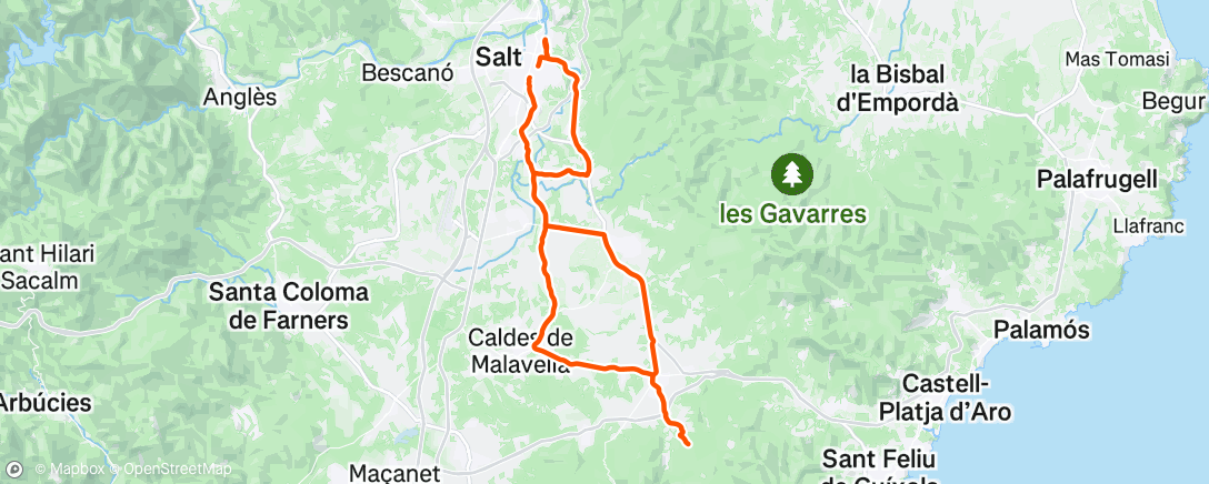 Map of the activity, Morning Ride