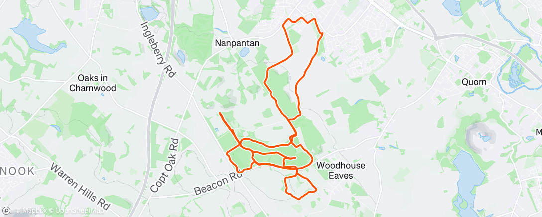 Map of the activity, Trail Threshy