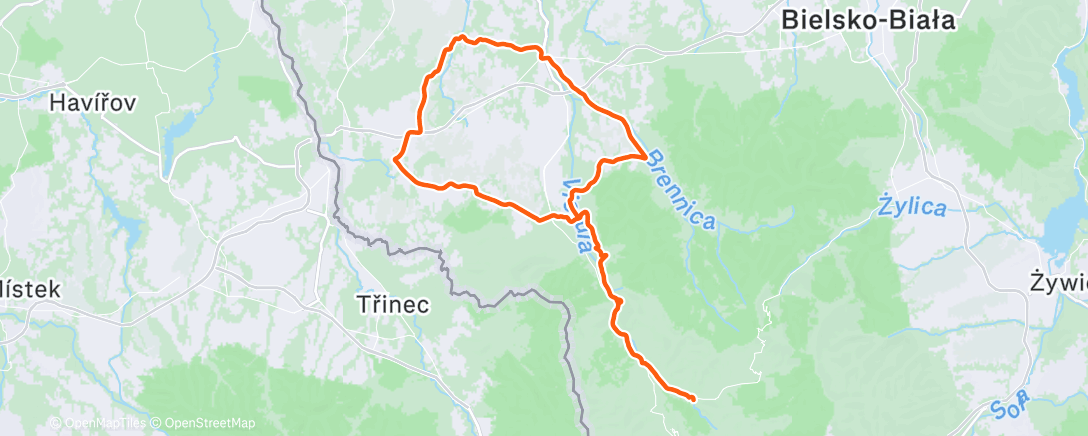 Map of the activity, JBG-2 Zimowy mini camp 2026