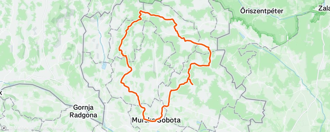 Map of the activity, 10 let 🌸 OOCT  Ride