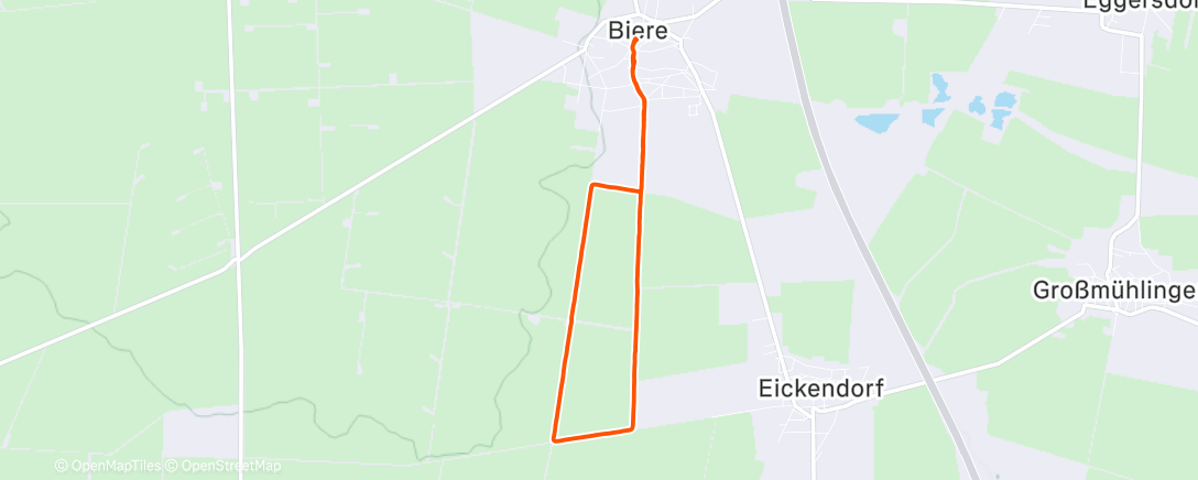 Map of the activity, Gehen (Outdoor)