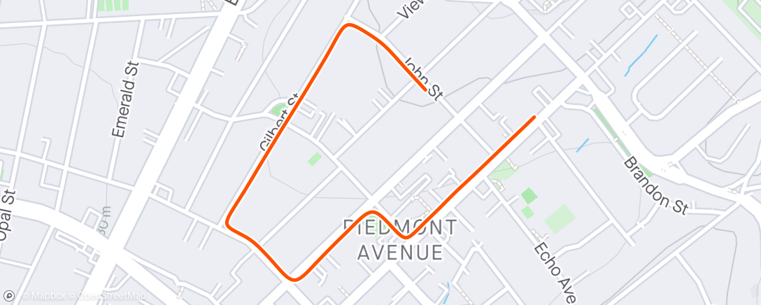 Mapa de la actividad, Morning Walk