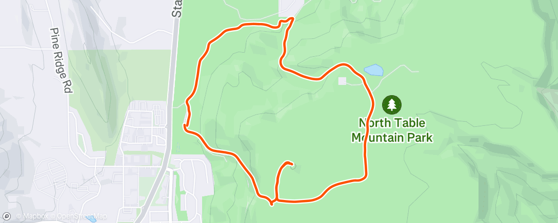 Map of the activity, Morning Hike