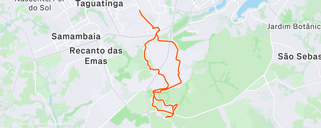 Map of the activity, Lagoa Secreta