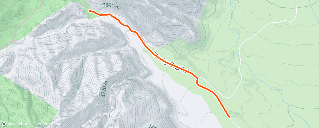 Map of the activity, After climbing part 1