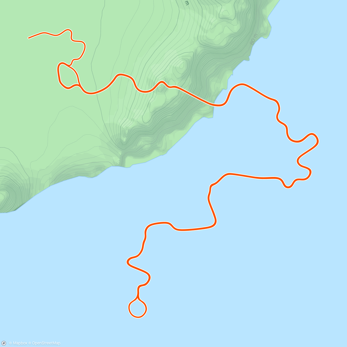 Map of the activity, Zwift - LOW INTENSITY + 15MIN RACE PACE in Watopia