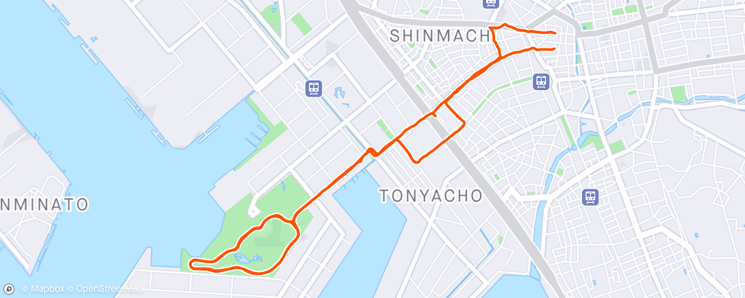 Map of the activity, 千葉ポートパーク 千葉市, 千葉県 ⛅