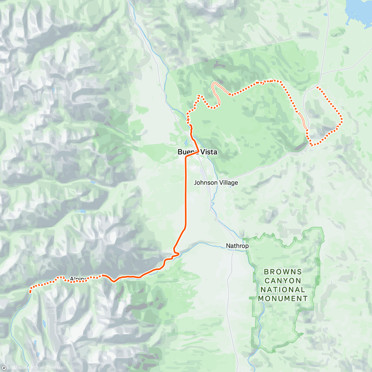 Map of the activity, To the cabin!