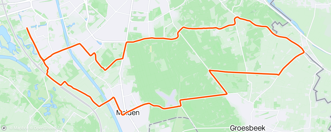 Map of the activity, Afternoon ride in my Hilly backyard