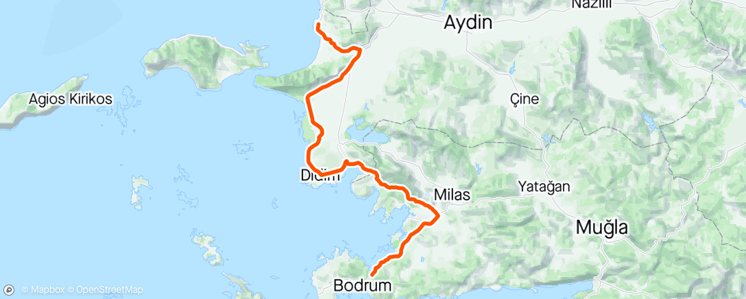 Map of the activity, Tour of Turkey Stage 5