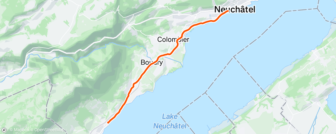 Map of the activity, Morning Ride