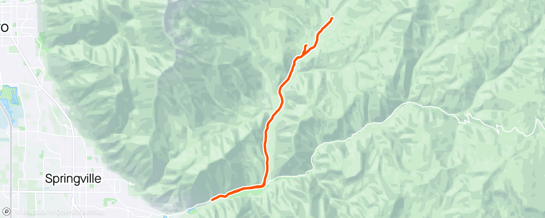 Map of the activity, Father and Son Hobble Creek