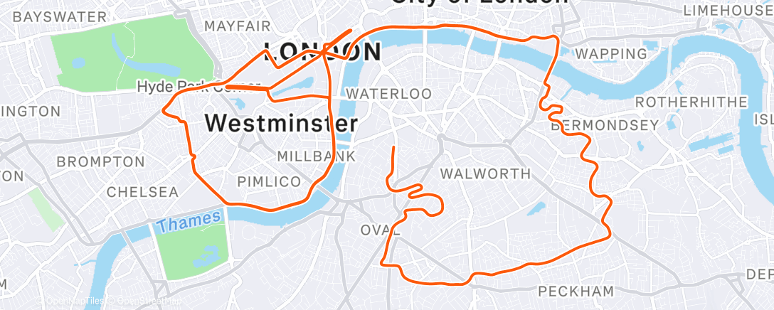 Map of the activity, Zwift - Group Ride: Off The MAAP
