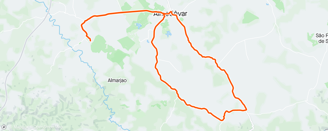 Mapa de la actividad, Volta de bicicleta matinal