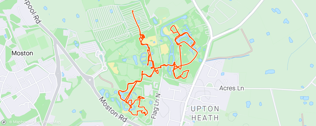 Map of the activity, Chester Zoo walk