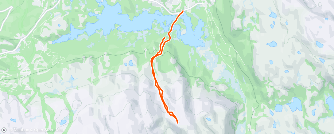 Map of the activity, Gausta - Djupetjønn