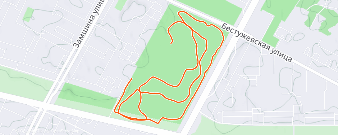 Map of the activity, Утренняя прогулка