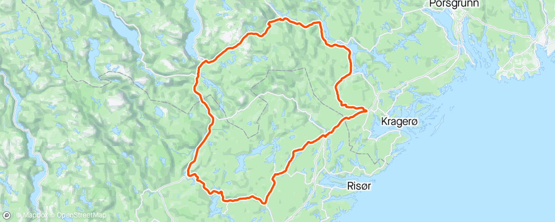 Map of the activity, Gautefall runde med Magne på hjul🙂