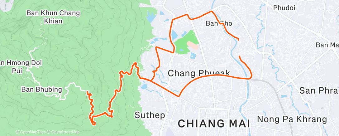 Map of the activity, Morning Ride