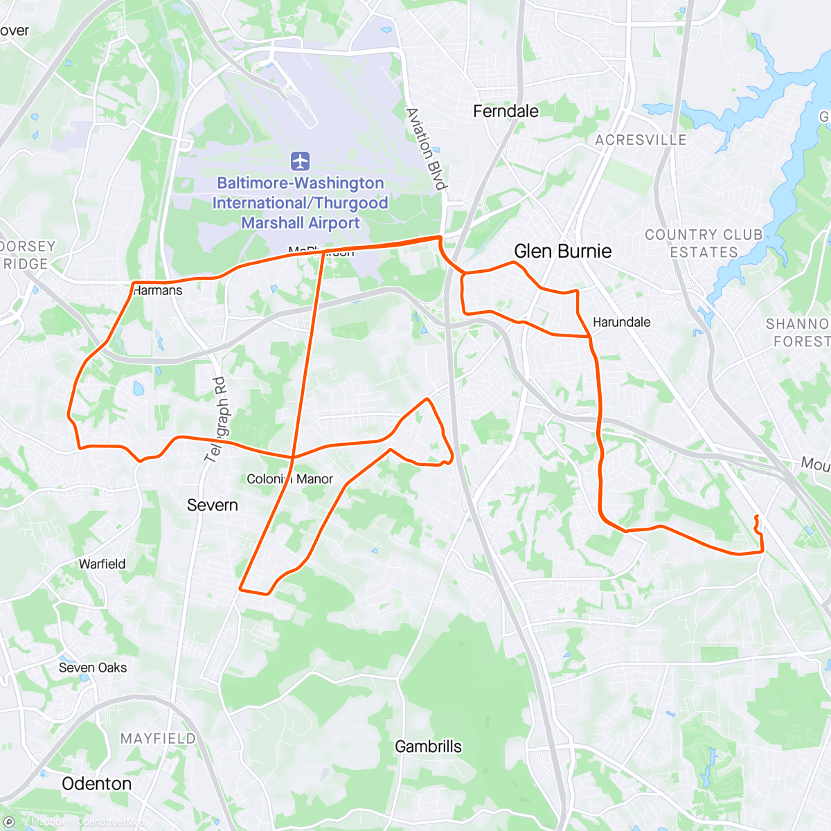 Map of the activity, Velo City AB Following wheels