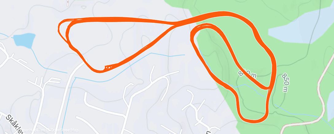 Map of the activity, Noen runder på Mosetertoppen😵‍💫