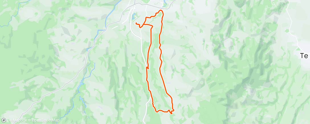Map of the activity, Hilly local loop