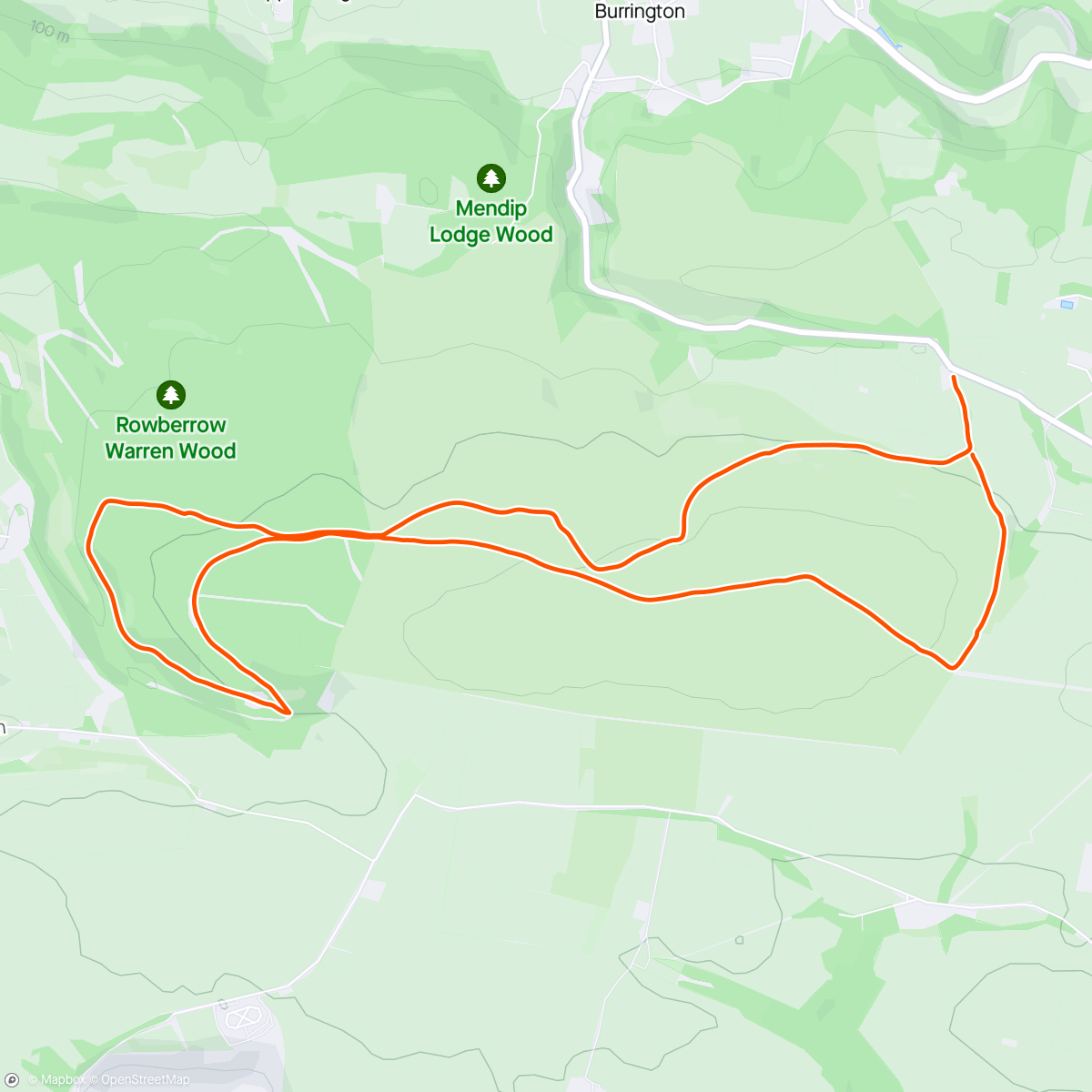 Map of the activity, Back to the trails