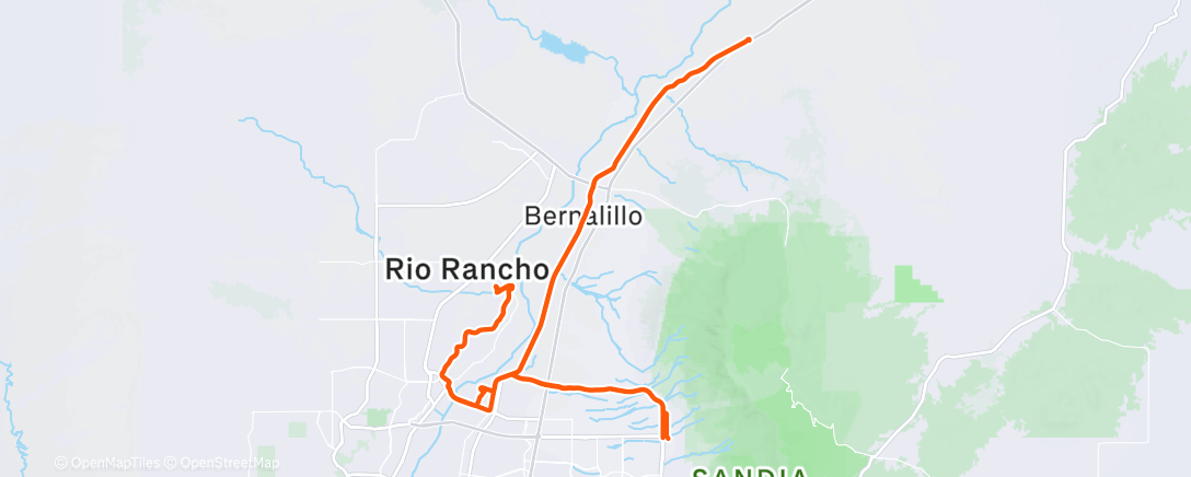Map of the activity, Morning Ride