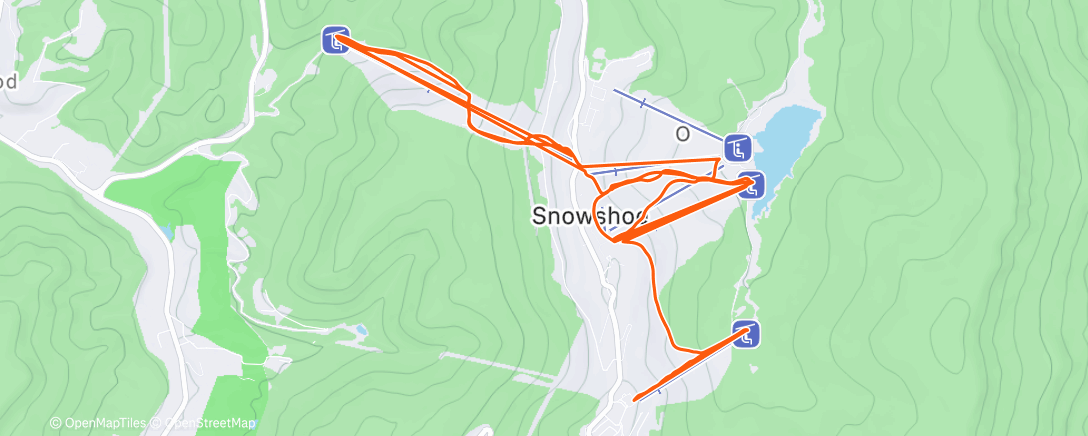 Map of the activity, Morning Alpine Ski
