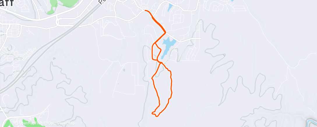 活动地图，Afternoon Trail Run