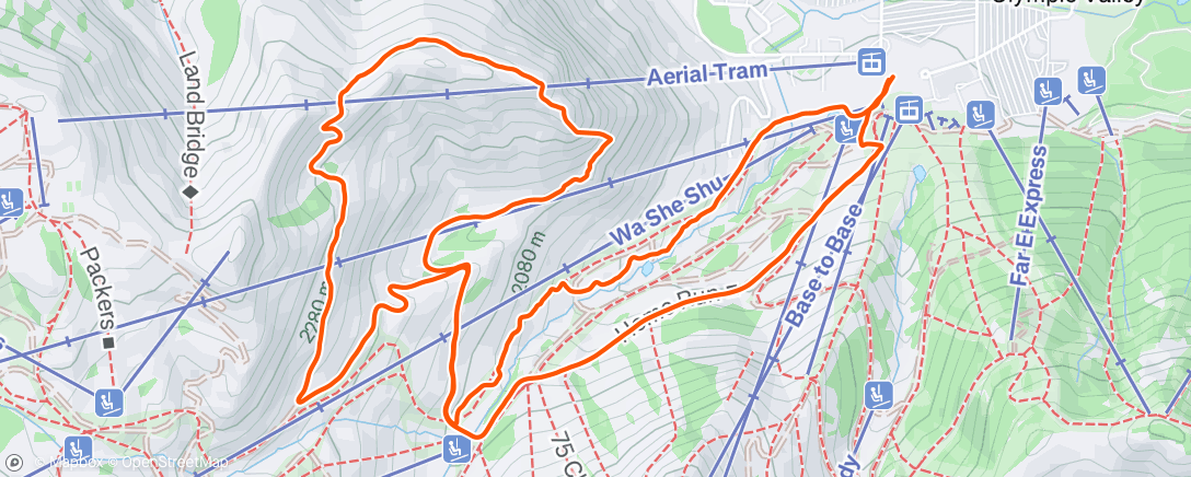 Map of the activity, Putting the Tahoe Via to bed for the season!