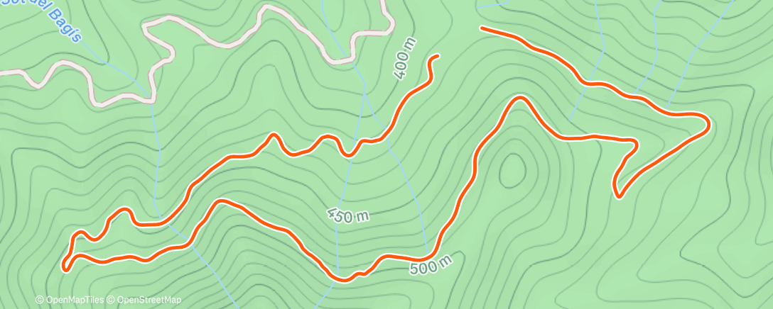 Map of the activity, Carrera a la hora del almuerzo