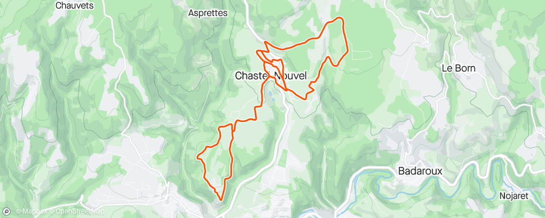 Karte der Aktivität „Sortie VTT dans l'après-midi”