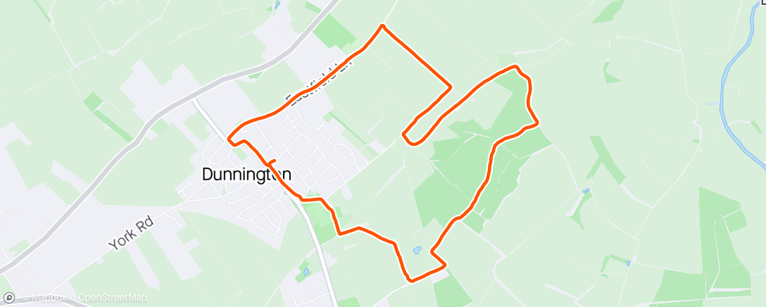 Mapa de la actividad, Run York trail run - Dunnington